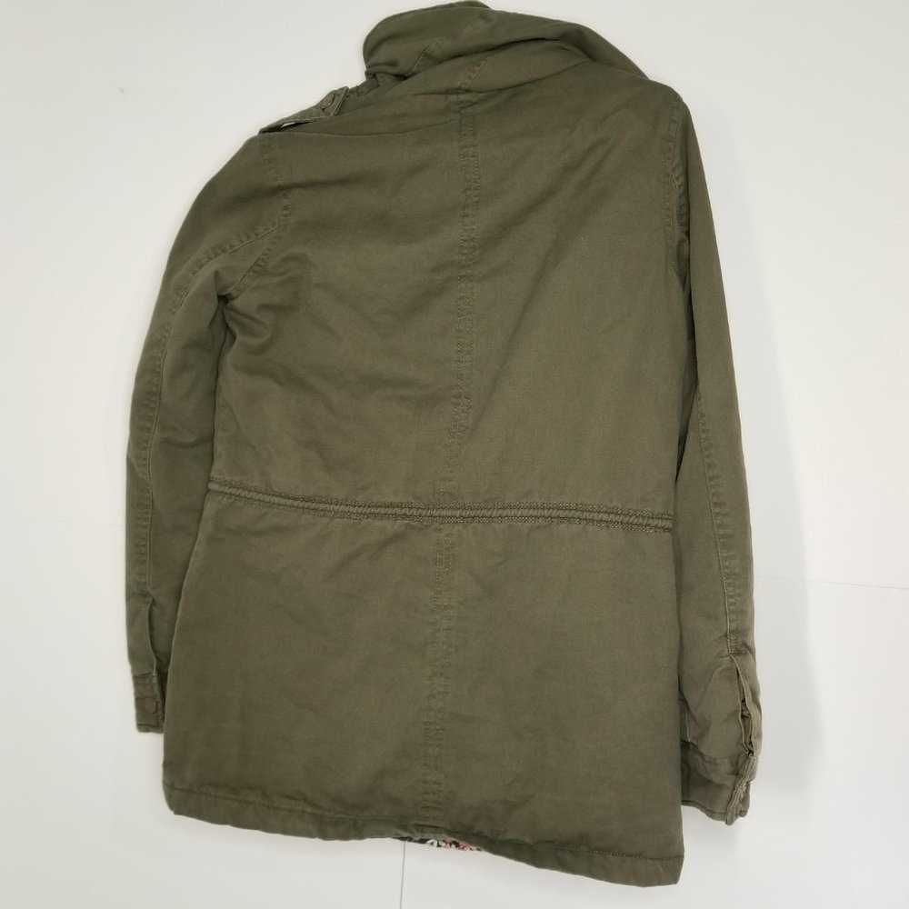 Aeropostale Designed In NYC Women’s S Small hooded Forest Green utility jacket. - Picture 2 of 10